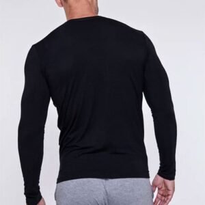 Camiseta-de-bambú-457-negro-atras